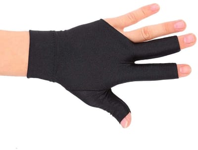 Dailygoods- Biljarthandschoenen Linkshandige - 3-Pakket - Ademend - Elastisch - Open Vingertoppen - Comfortabel en Flexibel - Snookerhandschoen