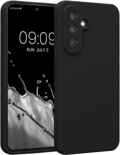 kwmobile telefoonhoesje geschikt voor Samsung Galaxy A56 5G - TPU backcover met siliconen coating - Smartphone case in zwart