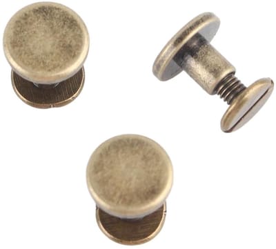 MK Stoer - Platte kop klinknagels - Decoratie - Jas Cap zakken - 6.5mm - 20 stuks - Geschikt voor diverse materialen - Zilverkleurig - Rondhoofd klinknagels.