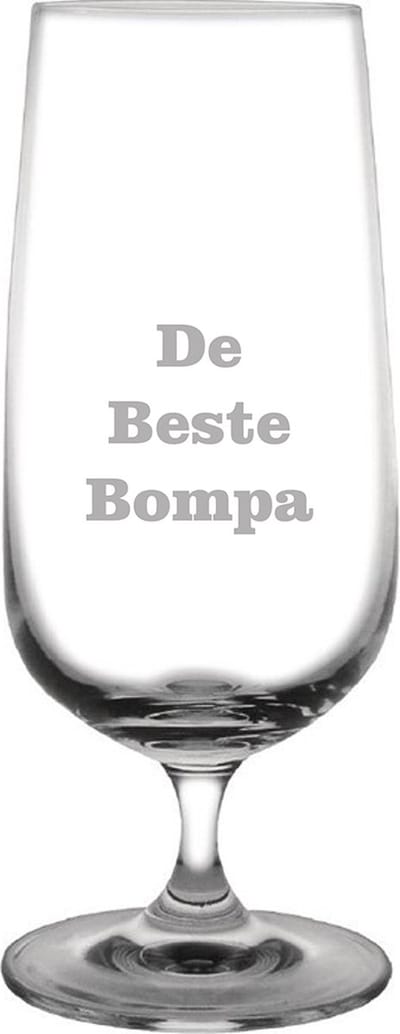 Bierglas op voet gegraveerd - 41cl - De Beste Bompa
