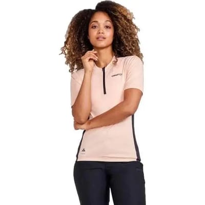 Craft Core Offroad Korte Mouw Wielertrui Roze S Vrouw
