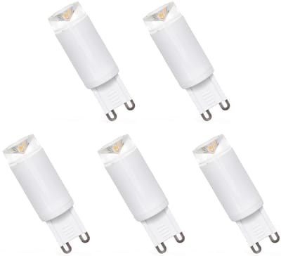 Spectrum LED Insteeklampje G9 2.5W - 230V - 190 Lumen - 3000K Warm wit - Gezellig licht - Energiezuinig - 5 stuks