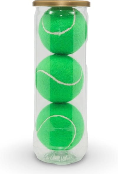 Padelballen 3-pack - Kleurrijke Vilten Ballen - Sporten Buiten - Duurzame Constructie - 66mm Diameter - Groen