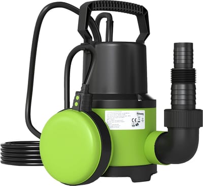 Outsunny Waterpomp-Kunststof-16L x 14B x 27H cm-Groen