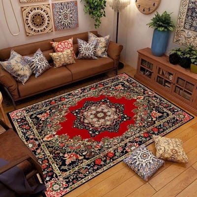 Retro Etnische Tapijten Turks Perzisch Tapijt voor Woonkamer Nachtkastje Slaapkamer Vintage Vloermat Entree Deurmat Tapijt Groot Tapijt 60*90cm