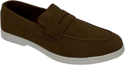 SHK® Loafers Heren - Heren Schoenen - Heren Instappers - Lichtgewicht - Bruin - Maat 40