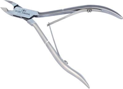 Belux Surgical Instruments / Nagelriemknipper - Enkele veer - 10cm - RVS 8mm snijbek