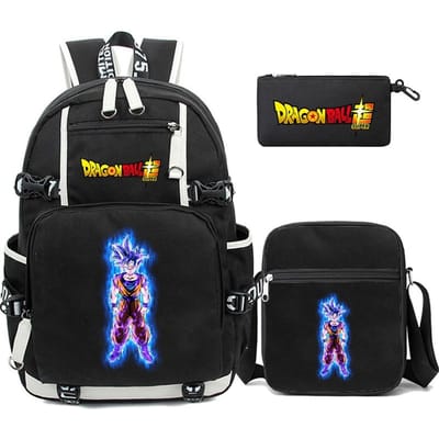 3 stuks/set Anime Dragon Ball Laptop Rugzak Unisex Rugzak met Lunch Handtas voor Meisje Jongen Tiener Schooltas Mannen Vrouwen Vrijetijdstas Rugzak Mochila