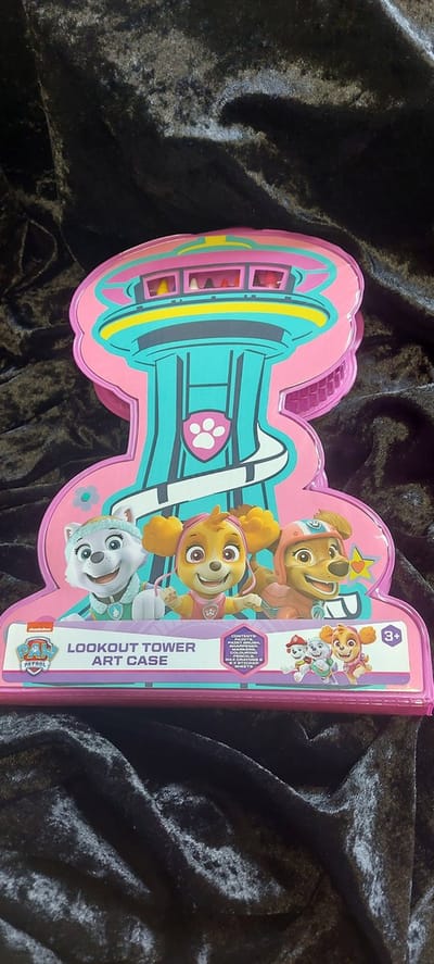 Paw Patrol kleuren koffer, Kleuren set, Paw patrol teken koffer Roze