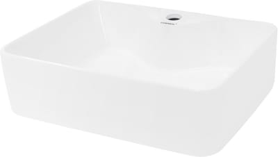 Keramiek Wastafel Rond Model 48x38cm - Opzet Wasbak Wit voor Badkamer