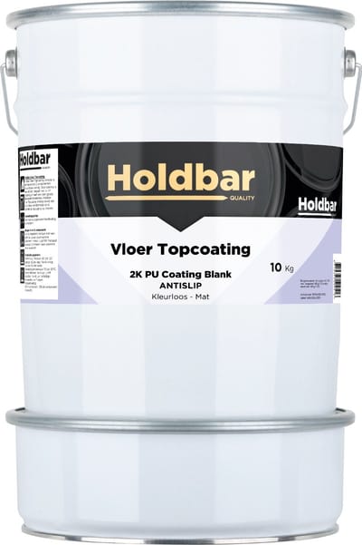 Holdbar Vloer Topcoating Mat Antislip 10 kg - Vloerverf - Transparant - Glashelder - Vergeelt niet - Slijtvast - UV-bestendig - Voor binnen en buiten - 2 Componenten