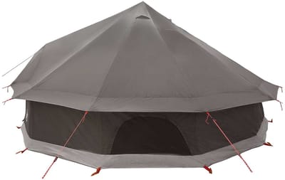 vidaXL - Tipi - Tent - 12-persoons - Bruin - Grijs - Polyester - en - Staal