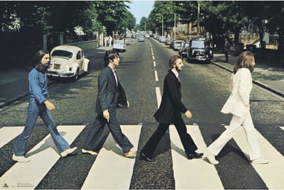 The Beatles poster - Abbey Road - Let it Be - John Lennon - Paul - George - Ringo - Londen - 61 x 91.5 cm