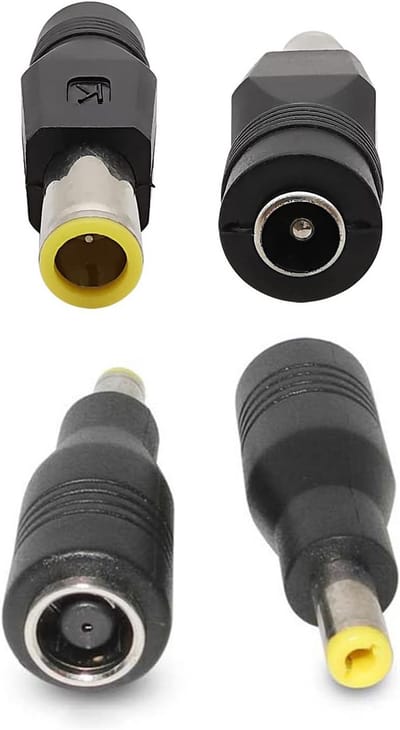 Adapter DC7909 naar 5.5mm - Zonnepaneel Kabel Adapter - Energie Overdragen - Dubbele Connector Types - 8mm en 5.5mm - Zwart