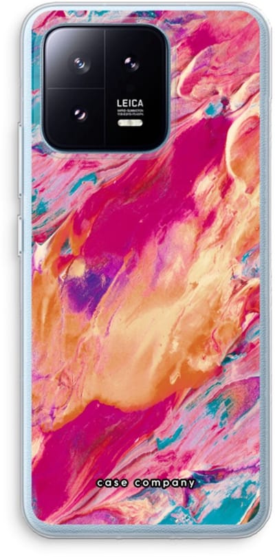 Case Company® - Hoesje geschikt voor Xiaomi 13 Pro hoesje - Pastel Echoes - Soft Cover Telefoonhoesje - Bescherming aan alle Kanten en Schermrand