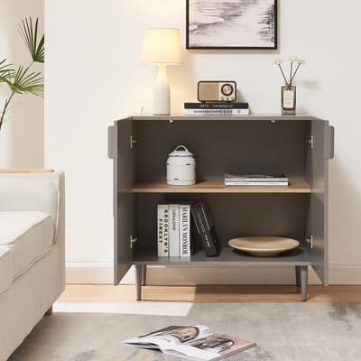 Commode Starvili dressoir 75x76x38 cm grijs [en.casa]