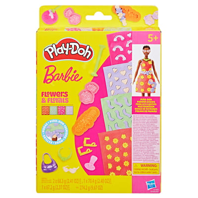 Play-Doh-patronenpakket Barbie Fleurige bloemen - Navulset - Boetseerklei