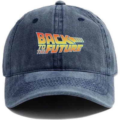 Back To The Future Baseballpet Zomer Verweerde Papa Hoeden Mannen Buiten Verstelbaar Katoenen Petten Buiten Zon Bescherming Adjustable blue