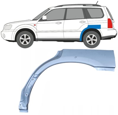 Reparatiepaneel achterspatbord voor Subaru Forester SG 2002-2008 / Links