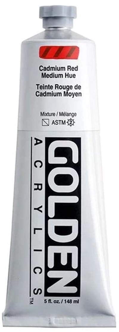 Golden Heavy Body Acrylverf Cadmium Rood Middel Toon 148 ml