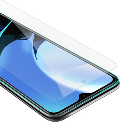 Cadorabo Screenprotector geschikt voor Xiaomi RedMi 9T / POCO M3 - Pantser film Beschermende film in KRISTALHELDER Geharde (Tempered) display beschermglas in 9H hardheid met 3D Touch