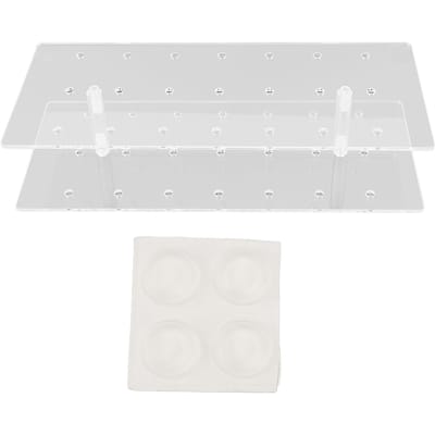 Présentoir à gâteaux pops 21 trous en acrylique transparent pour sucettes, idéal pour mariages, fêtes prénatales, anniversaires