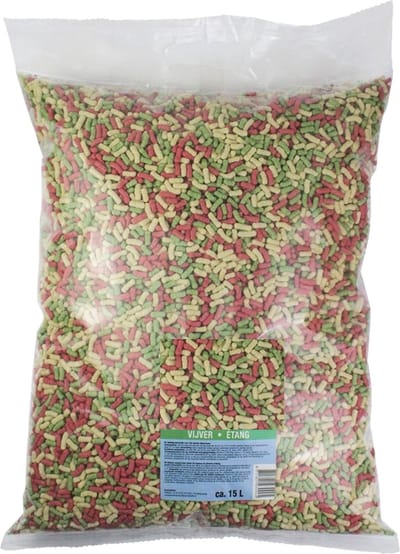 Visvoer Sticks Mix - 15 Liter - Vijvervoer - Vissenvoer - 3 stuks