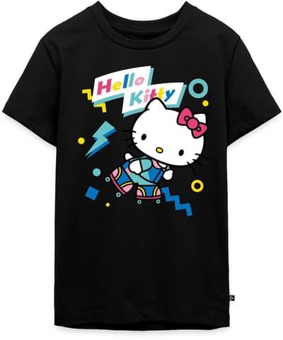 Hello Kitty Jaren 90 Stijlen Met Rolschaatsen Premium T-Shirt Tiener