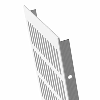 Aluminium Ventilatieschijf Wit RAL9016 150mm Breed 600mm Lang Voor Afvoer en Toevoer