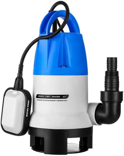 Florixa® Dompelpomp Vuil Water en Schoon – Dweilpomp – Gemakkelijk en Praktisch – Blauw - 17cm x 16cm x 33cm