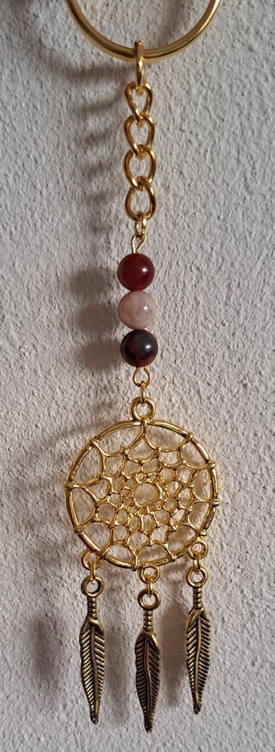 Sleutelhanger Horoscoop "Kreeft" / Dromenvanger, goudkleurig