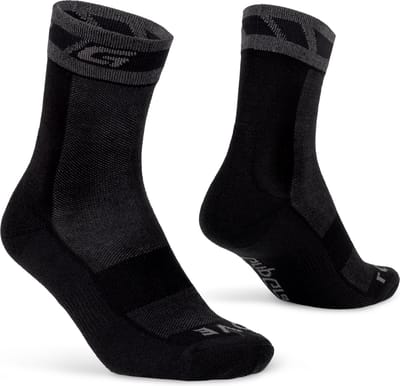 GripGrab - Merino Winter Fietssokken Warme Wieler Sokken met Merino Wol Fiets Wintersokken - Zwart - Unisex