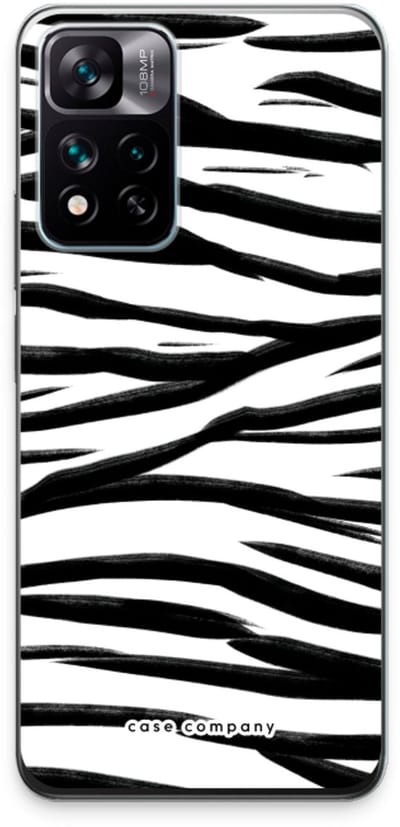 Case Company® - Hoesje geschikt voor Xiaomi 11i hoesje - Zebra pattern - Soft Cover Telefoonhoesje - Bescherming aan alle Kanten en Schermrand