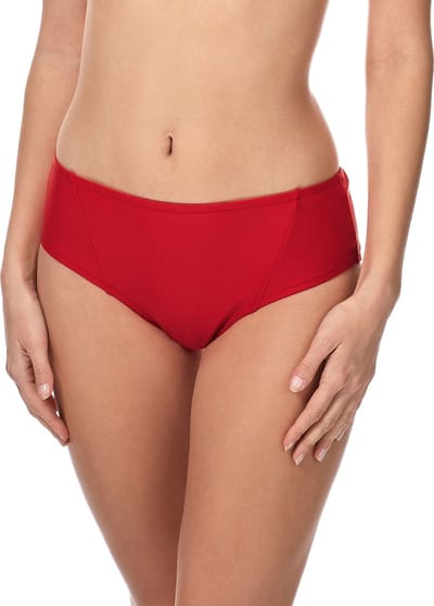 Merry Style Dames Zwembroek - Bikinibroekje - Elastische tailleband - Polyamide & Elastaan – Rood (4186) – 36 - MS-ET-18
