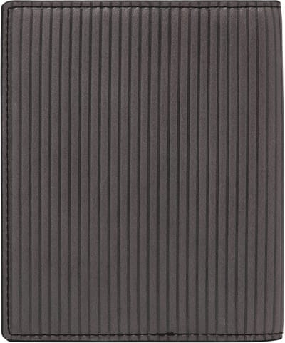 FOSSIL Leren Identiteitskaarthoesje Passport Holder Lead Gray Grijs