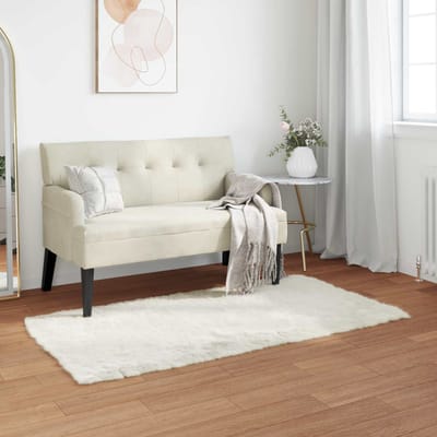 vidaXL - Tapijt - van - imitatie - schapenvacht - TAFALLA - Wit - 80 - x - 150 - cm