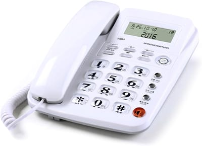 Vaste Telefoon - Bureautoestel - Thuisgebruik - Grote Knoppen - 8.2x6.7x3.35inch - Zwart