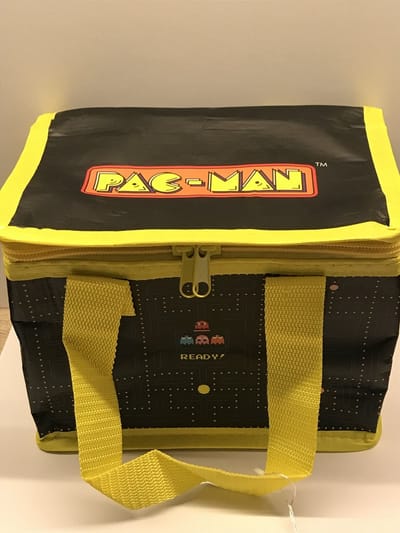 Kleine lunch/sixpack koeltas - Pac-man print -  21 x 16 cm - 4,7 L