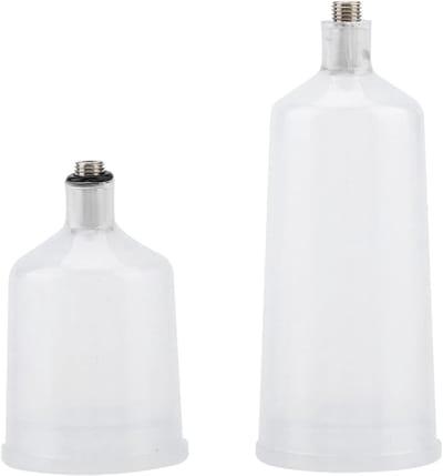 Spuitbeker Set - Verf Pot - Airbrush Schilderen - Zwaartekrachtvoer - 20 en 40 ml - Transparant