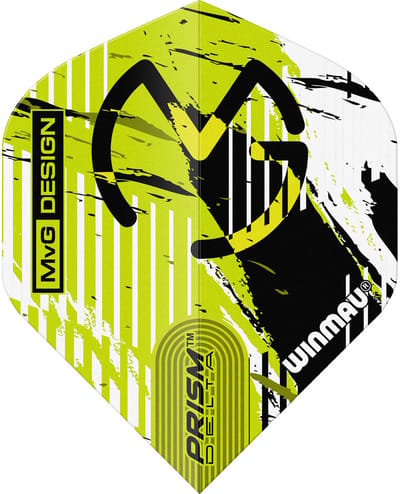Winmau Prism Delta MVG Design Green/White/Black - Dart Flights