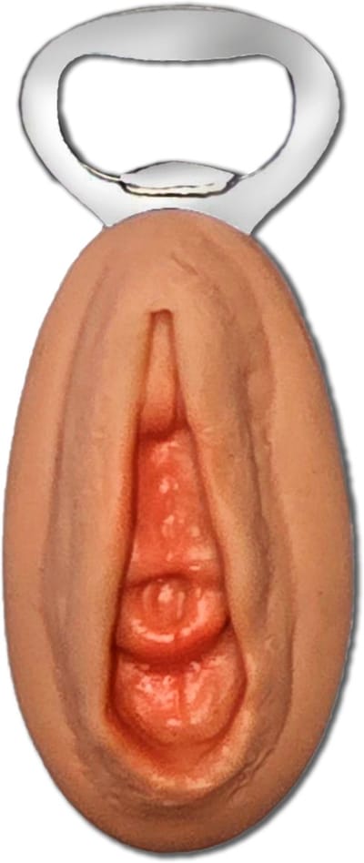 Humoristische Silicone Flesopener met Vaginale Vorm – Ondeugend Cadeau voor Feestjes & Vrienden