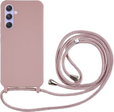 Coverup Hoesje - Geschikt voor Samsung Galaxy S25 Plus Hoesje - Coverup Colour TPU Back Cover met Koord - Roze
