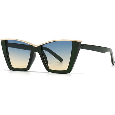 Lunettes de soleil œil de chat rétro modernes de haute qualité pour exportation transfrontalière Style Ins Style urbain Lunettes de soleil de grande marque 098