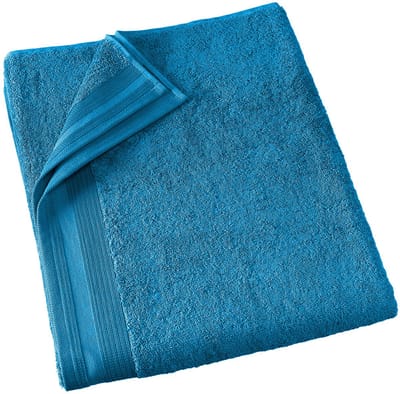 De Witte Lietaer Badlaken Contessa, Lagoon Blue - 100 x 150 cm - Katoen
