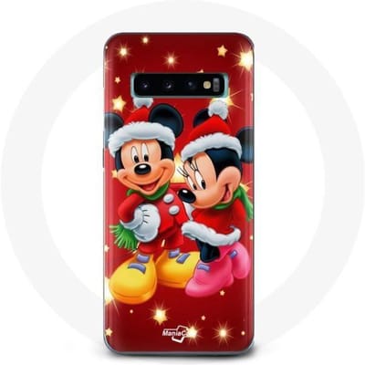 Coque - Maniacase - Samsung Galaxy S10 Edge - Mickey Mouse - Souple - Noir noir
