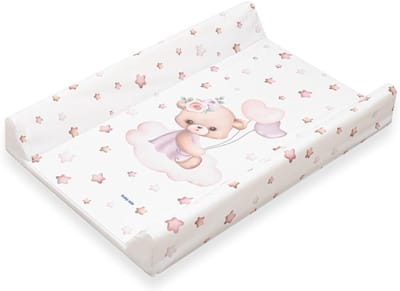Baby Verschoonmat - Comfort Pad - Babyverzorging Thuis - Verhoogde Zijkanten - 47x70 cm - Wit
