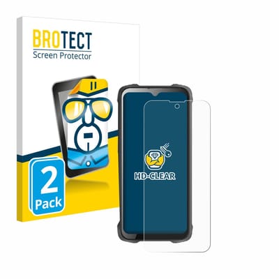BROTECT - Screenprotector voor Cubot King Kong 9 - Folie Beschermfolie transparant 2 Stuks