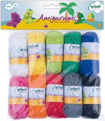 1299-1 Amigurumi - Set I 10x10 gram minibollen 100 % Katoen