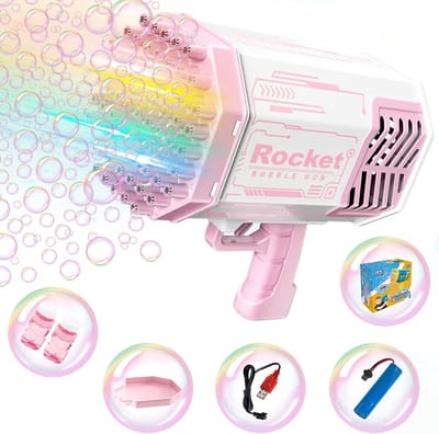 Bubble Gun Bazooka - Bellenblaas machine met 69 gaten - Oplaadbaar