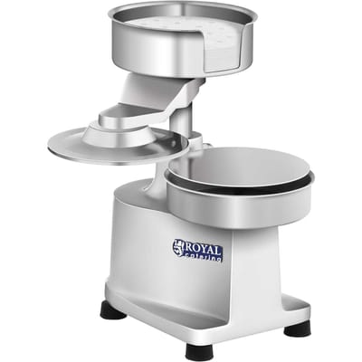 Royal Catering RCHM-150 - Hamburgerpers - 15 cm - Anodiseerde Aluminium - Roestvrij Staal